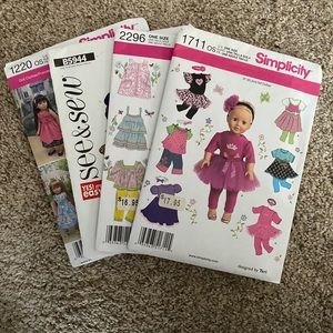 Sewing Patterns - Doll Clothes